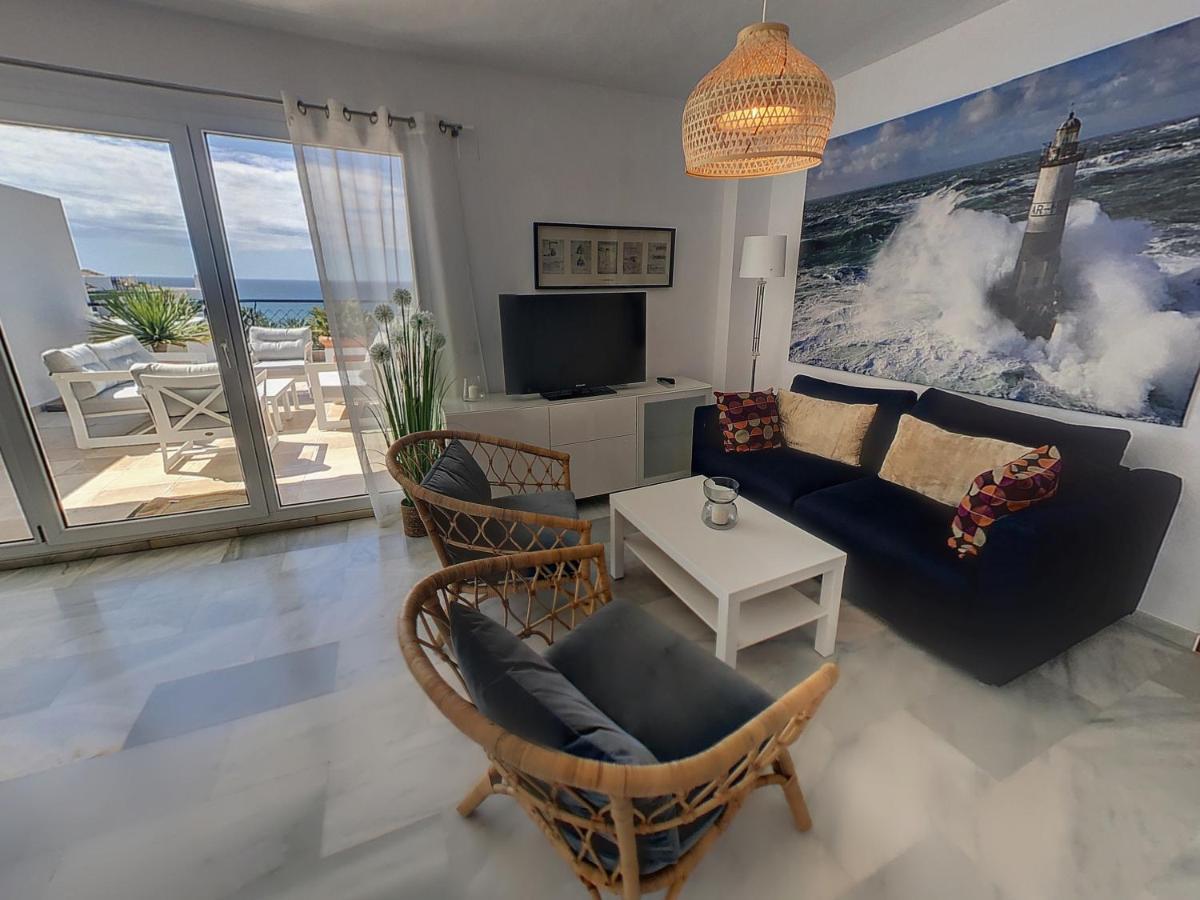 Frontline Beach Penthouse In Mi Capricho Sitio de Calahonda Extérieur photo